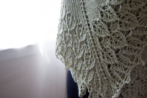 How to knit a blanket from a shawl pattern