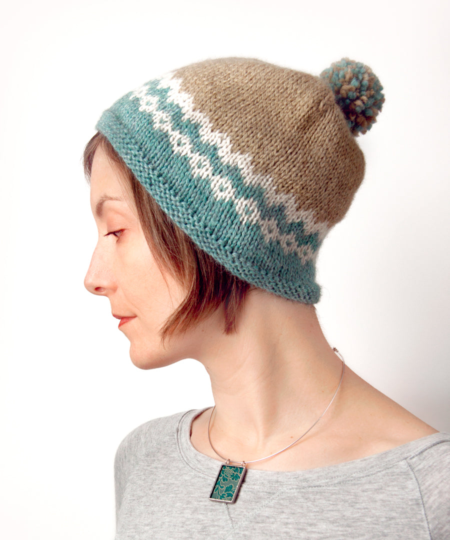 Gatineau Hat-Downloadable knitting pattern-Tricksy Knitter