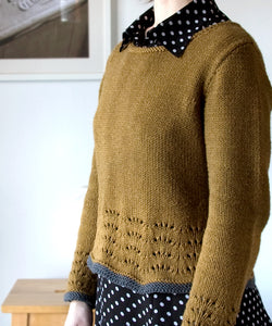 Maple Ripple Pullover-Downloadable knitting pattern-Tricksy Knitter