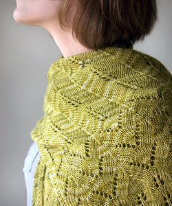 Sweet Oak Shawl-Downloadable knitting pattern-Tricksy Knitter